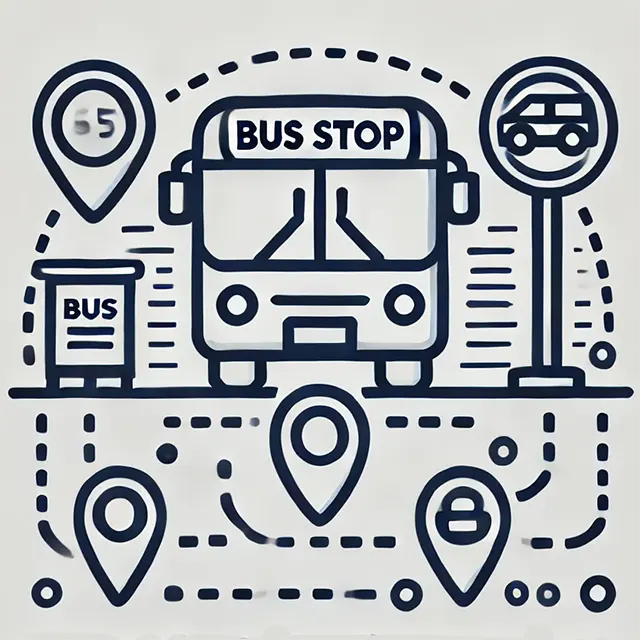 Convenient Bus-line locations